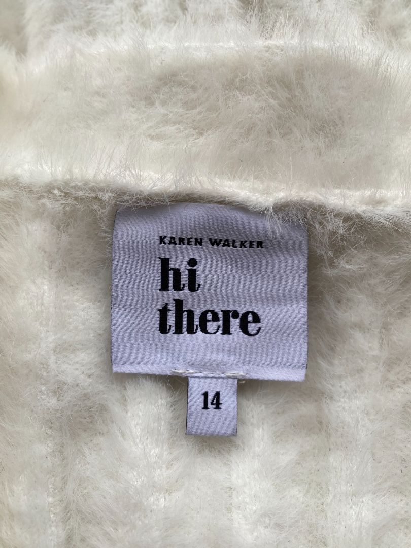 White HI THERE / Karen Walker Cardies, 14