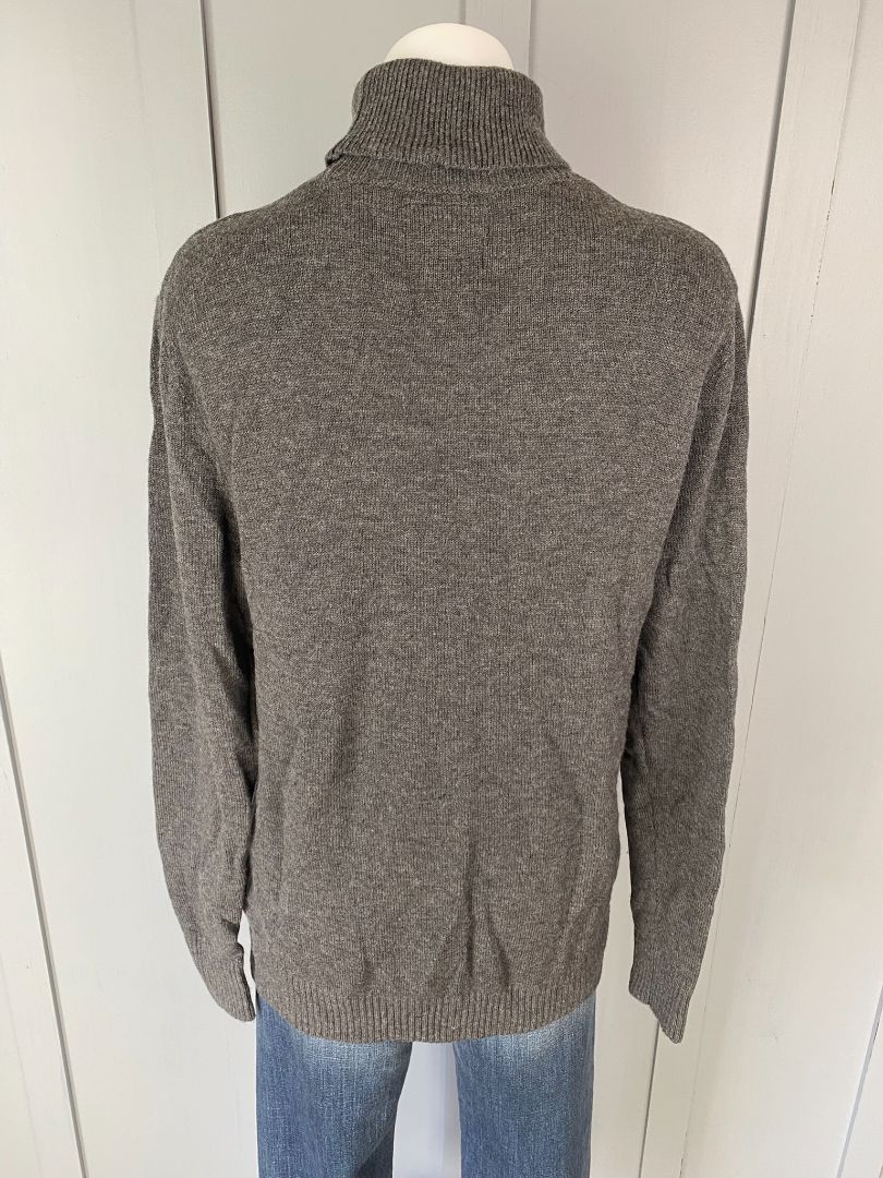 Charcoal grey Copper & Black Knit Jumper, L