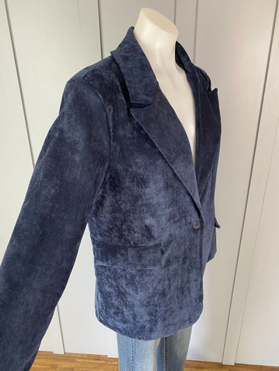 BNWT Navy velvet Suzy D Blazer, XL