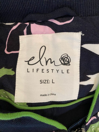Navy floral Elm Bomber, L