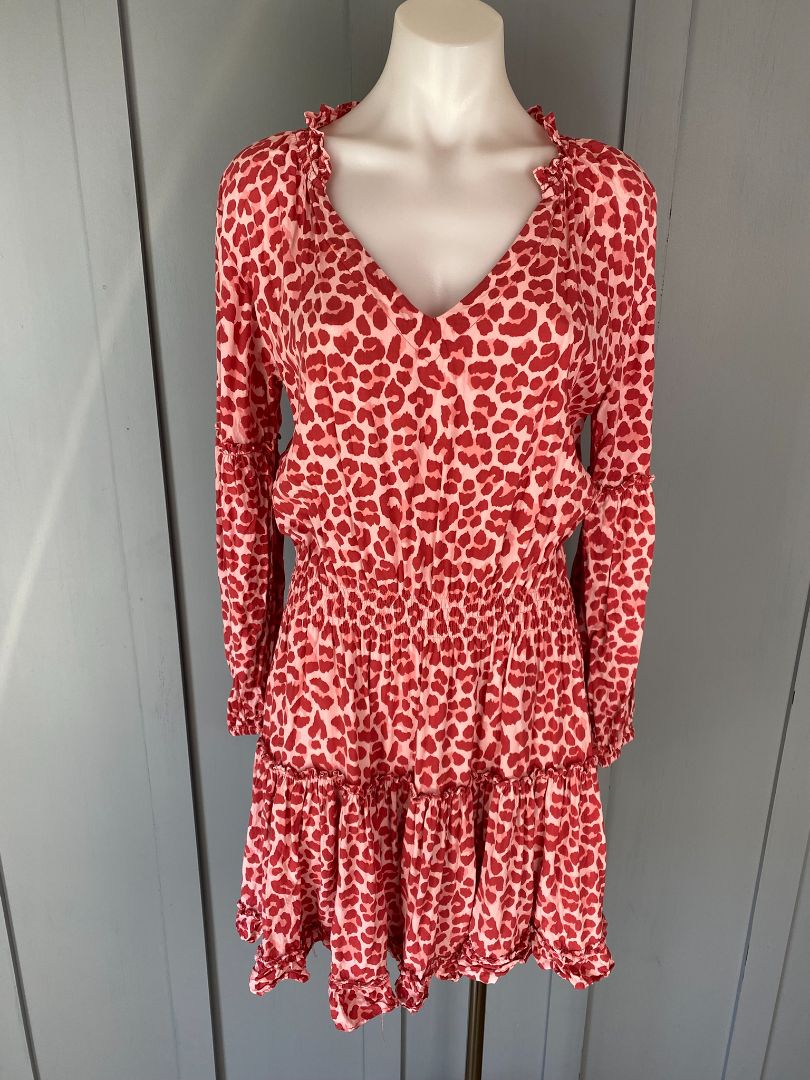 Pink animal print Cartel & Willow Dress, S