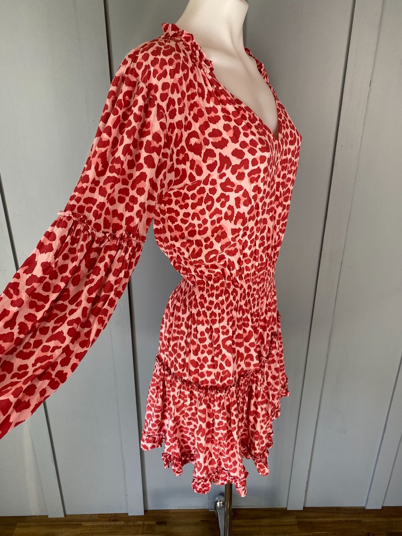 Pink animal print Cartel & Willow Dress, S