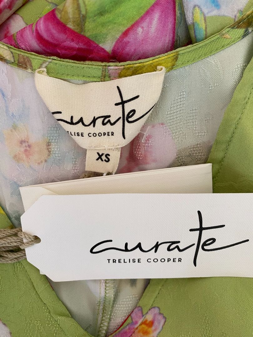 BNWT Green & Multi floral Curate Trelise Cooper Dress, XS