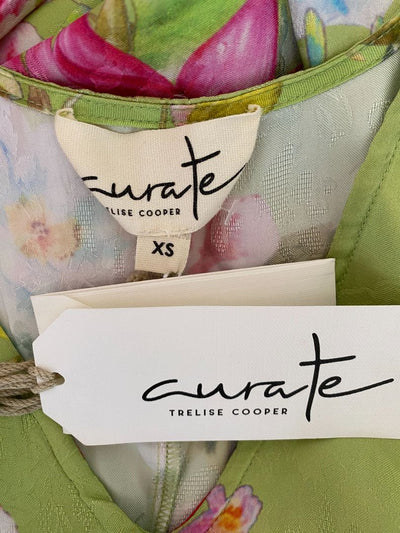 BNWT Green & Multi floral Curate Trelise Cooper Dress, XS