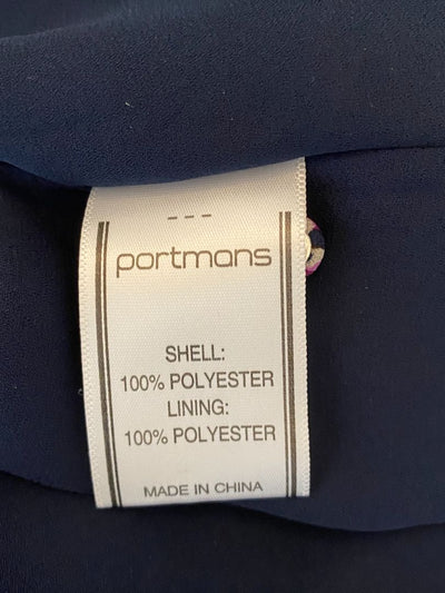 Purple & Navy print Portmans Dress, 10