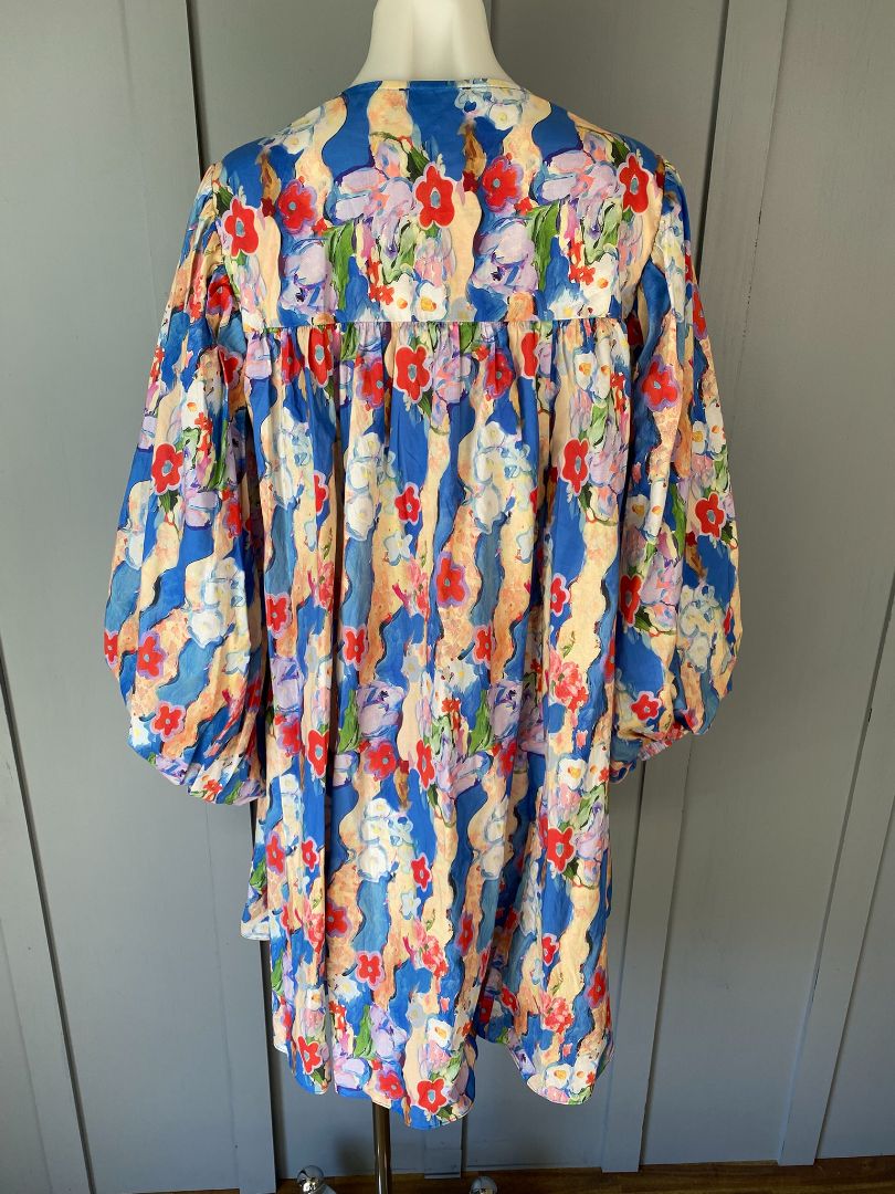 Blue floral Charlo Dress, 8