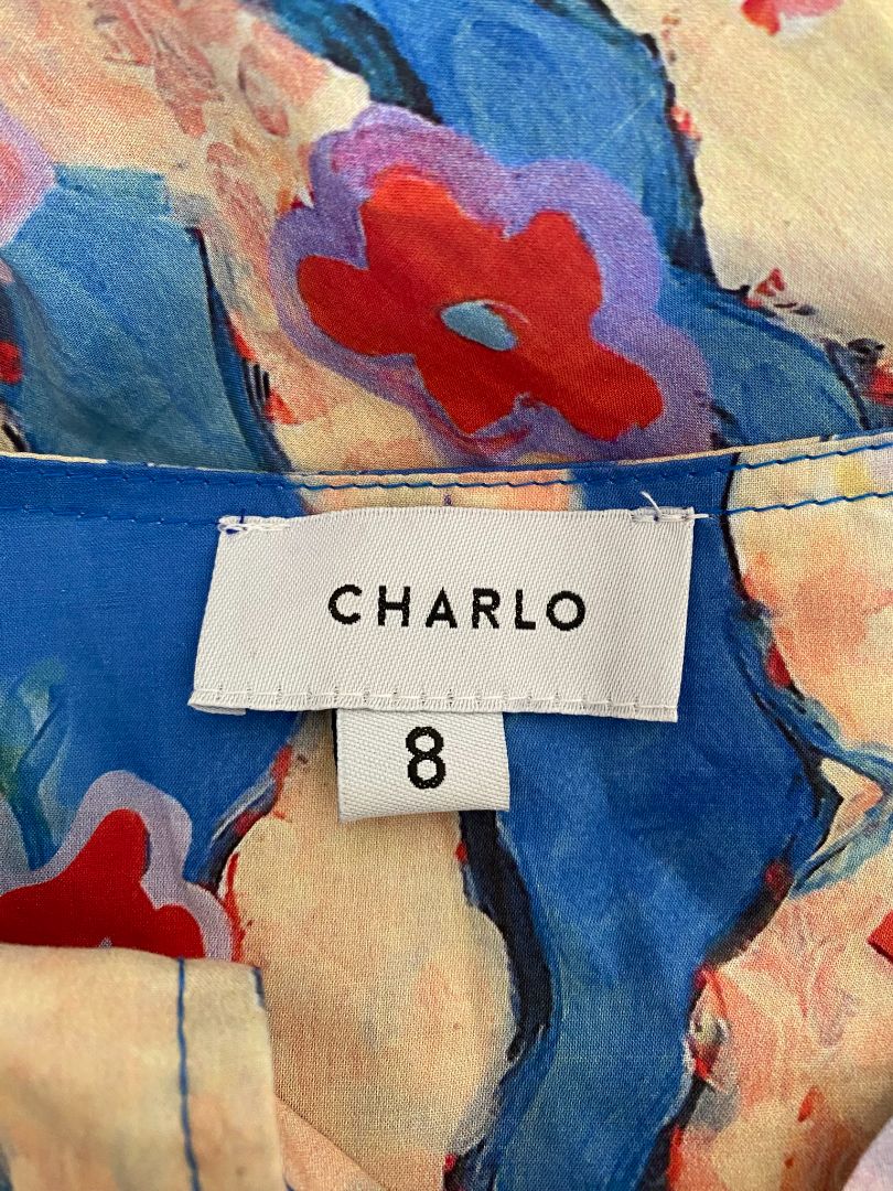 Blue floral Charlo Dress, 8