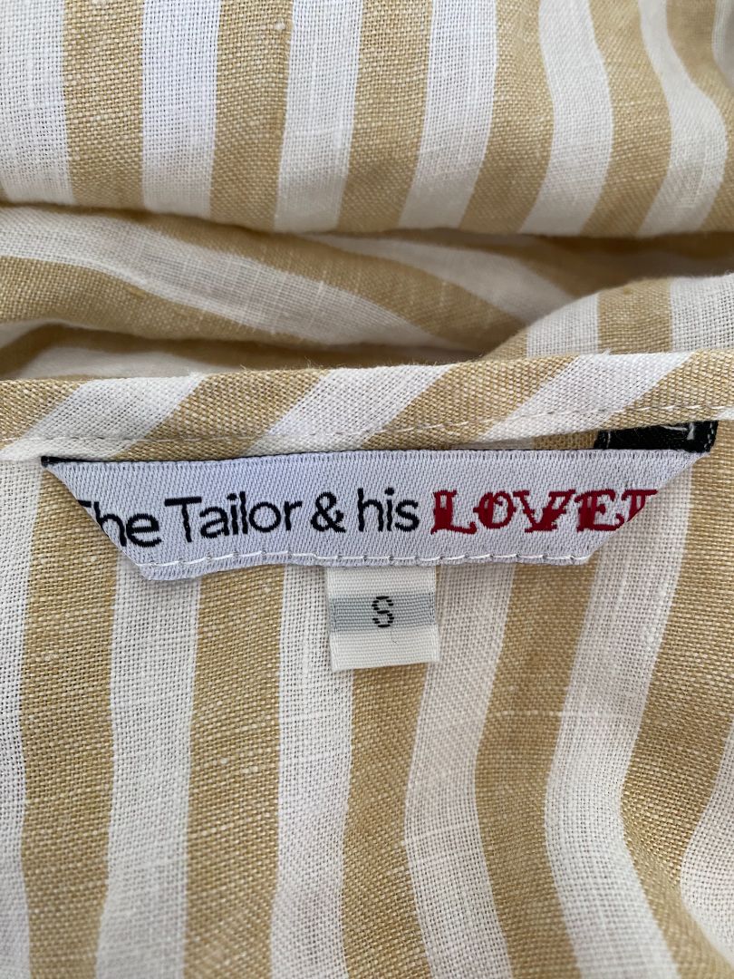 Tan & White stripe The Tailor & his LOVER Dress, S