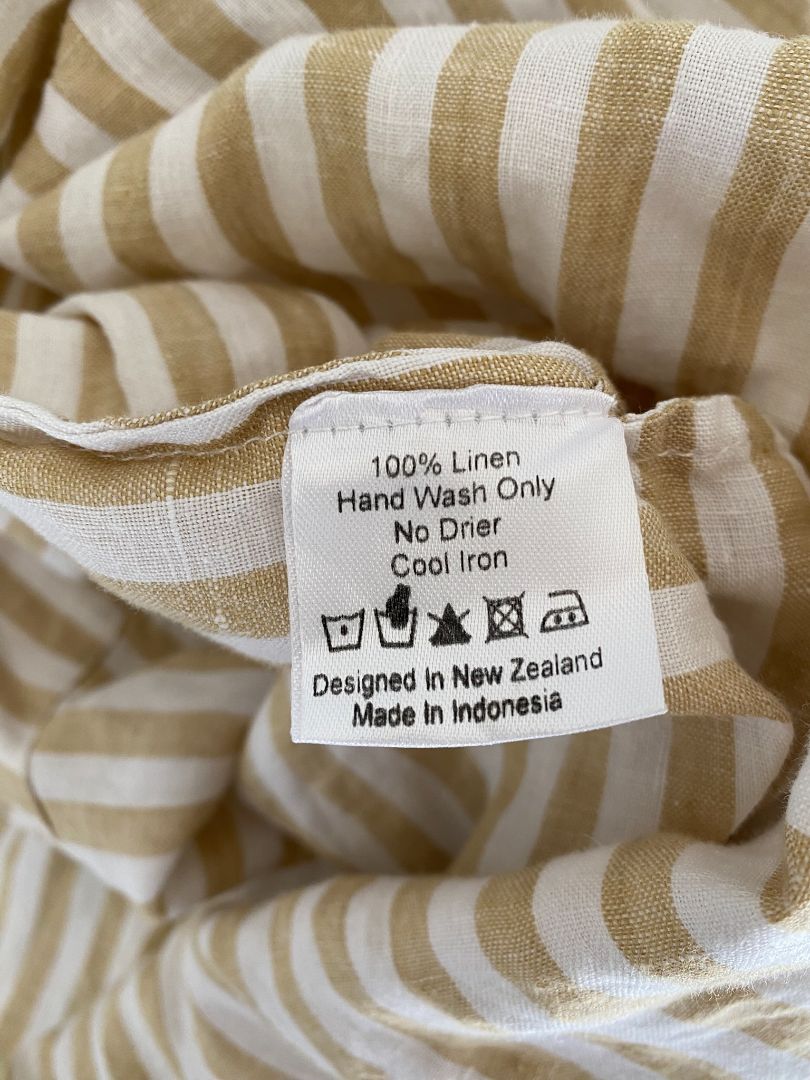 Tan & White stripe The Tailor & his LOVER Dress, S