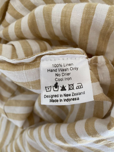 Tan & White stripe The Tailor & his LOVER Dress, S