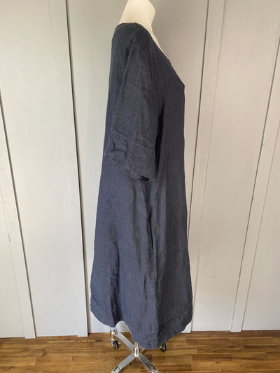 Navy Made in Italy Dress, O/S