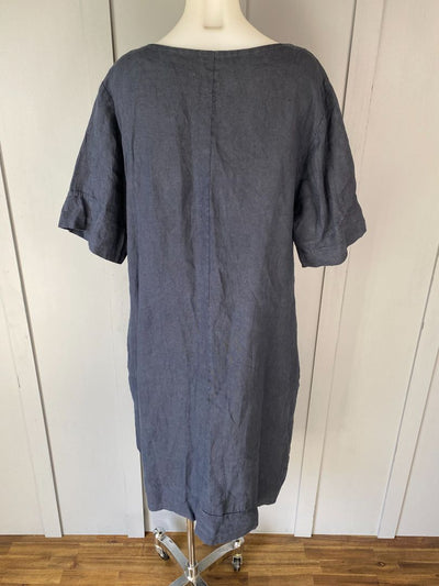 Navy Made in Italy Dress, O/S