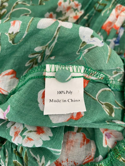 Green & Multi floral Ketz Ke Top, 8