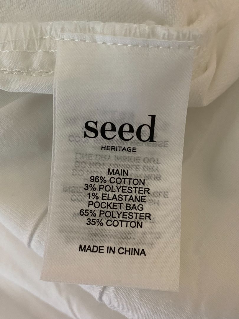 BNWT White Seed Shorts, 12