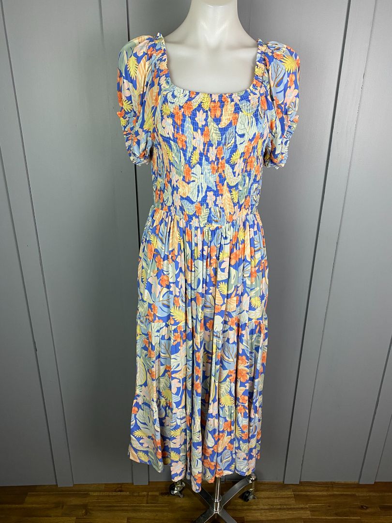 BNWT Blue floral Leoni Dress, 10