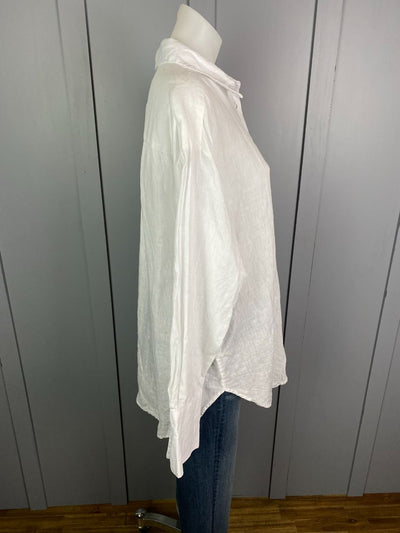 White Max Linen Shirt, 12