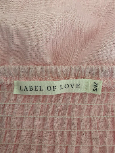 Pink Label of Love Tops, S/M