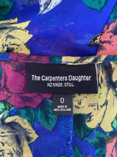 Blue floral The Carpenters Daughter Kimono, 12/14