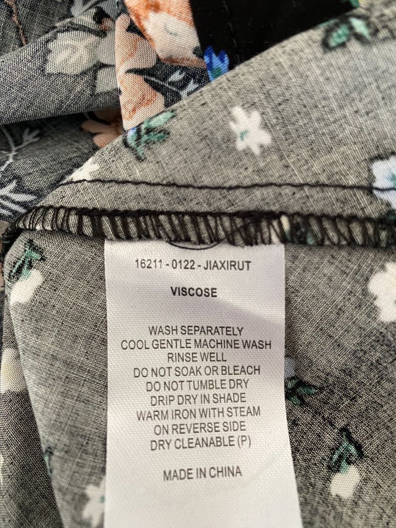 Black & Multi floral Sass Dress, 12