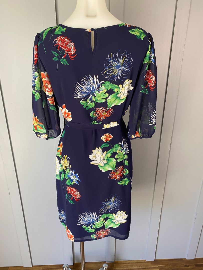 Navy floral Tuesday Dress, M