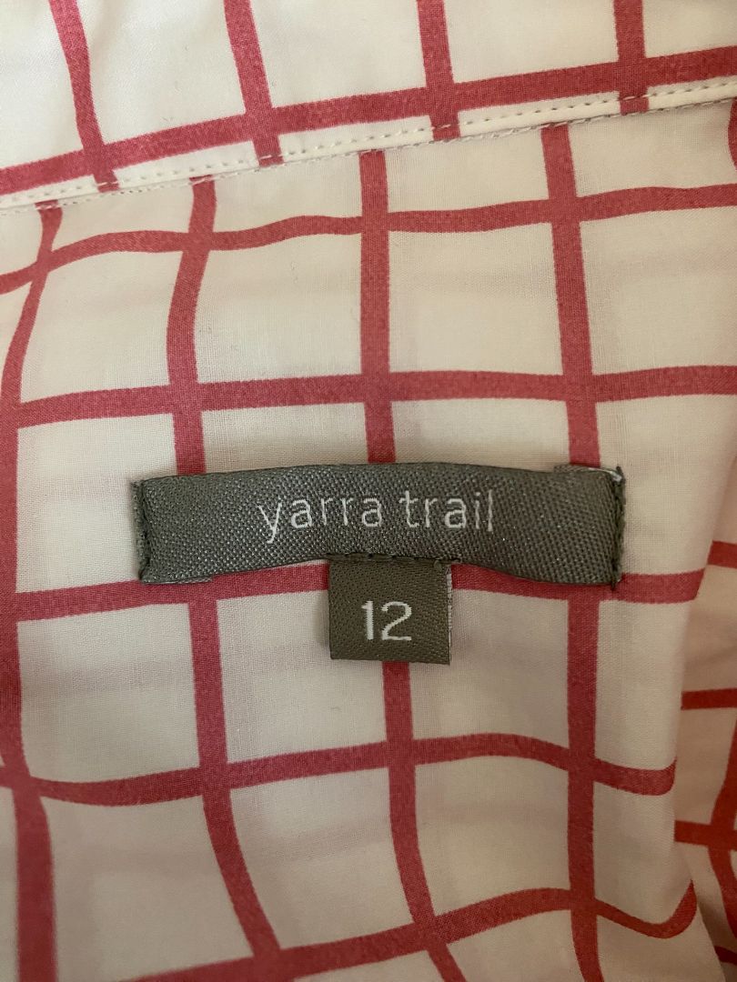 White & Pink Yarra Trail Shirt, 12