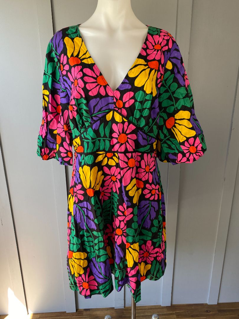 Black & floral Gorman Dress, 14