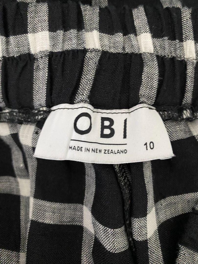 Black & White Obi Pants, 10