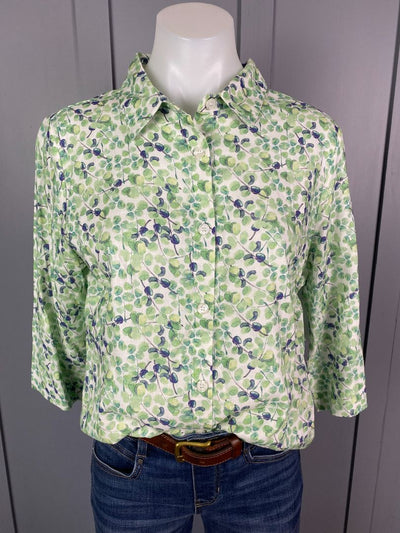 BNWT Green floral Givoni Shirt, 10