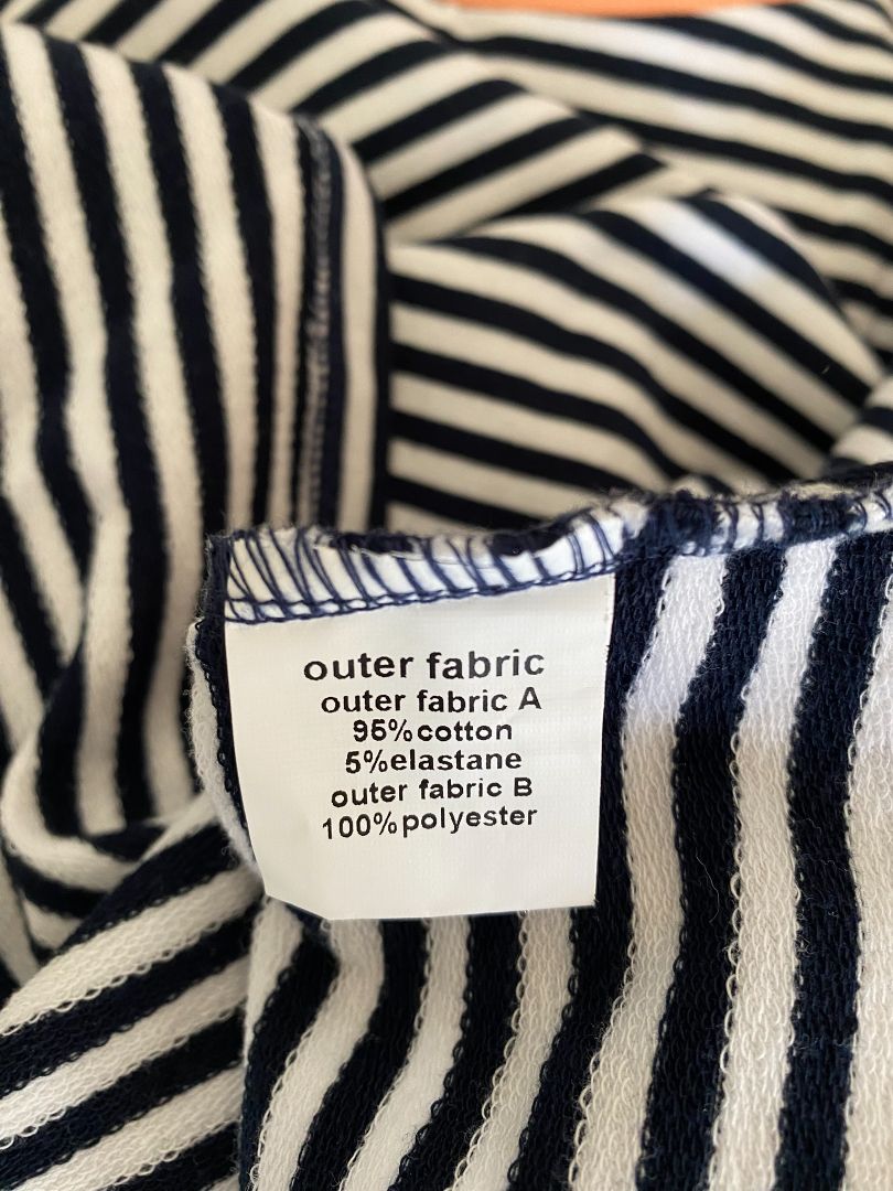 Black & White stripe & Multi print Charlo Top, 12
