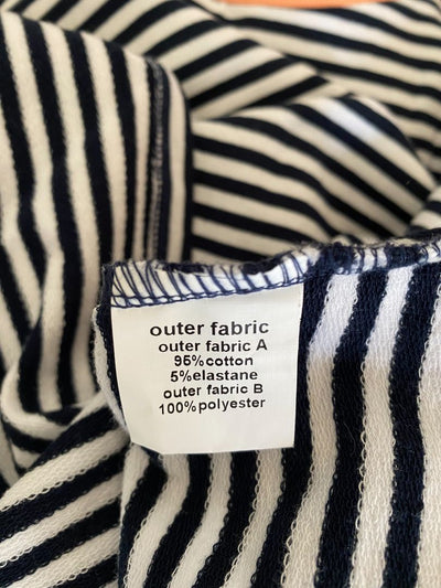 Black & White stripe & Multi print Charlo Top, 12