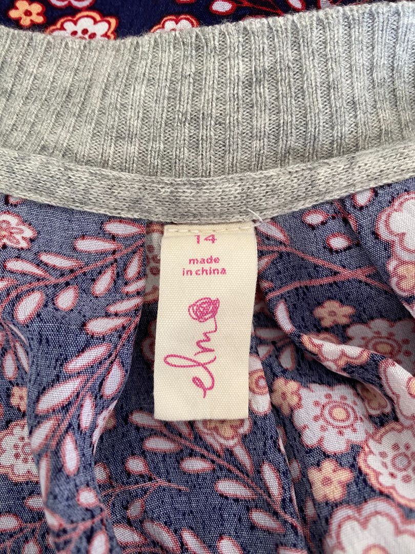 Grey & Multi print Elm Top, 14
