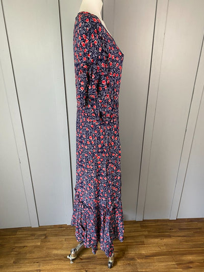 Navy & Red print Ketz Ke Dress, 14