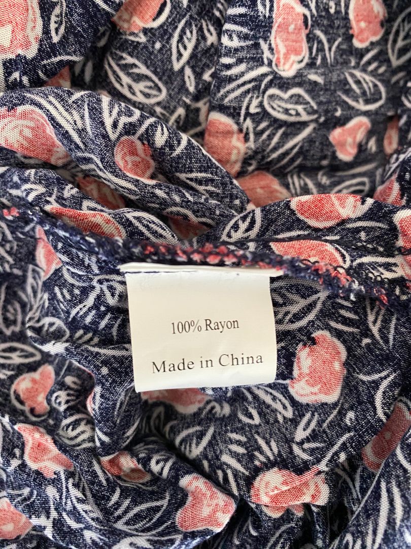Navy & Red print Ketz Ke Dress, 14
