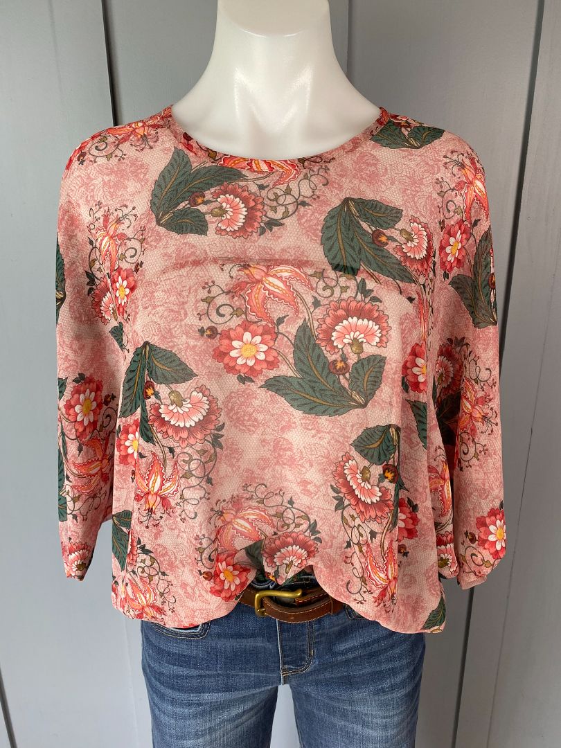 Pink floral Bittermoon Tops, 10