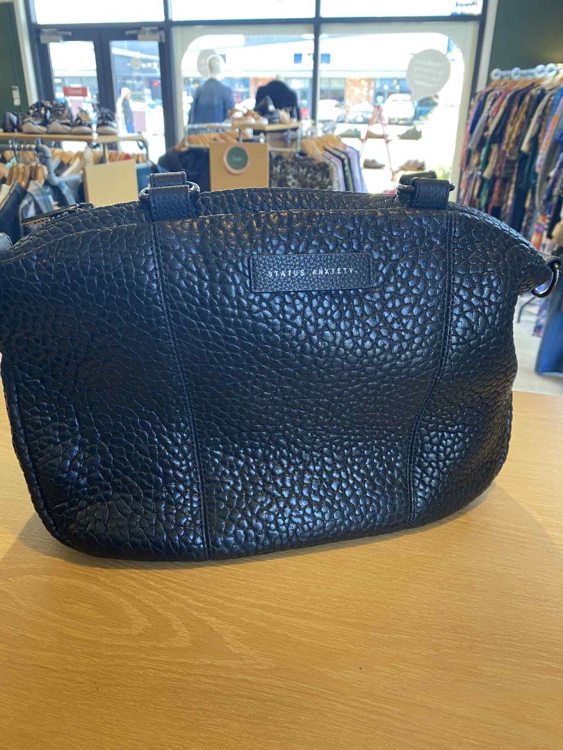 Black Status Anxiety Bag, 38cm x 26cm x 14.5cm