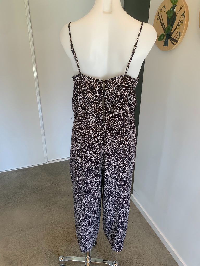 BNWT Black fleck Seduce Jumpsuit, 10, 12