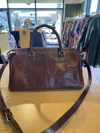 Tan Briarwood Bag, 37cmx 22cm x 16cm