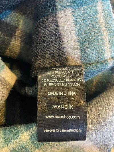 Green check Max Shacket, oversized 12