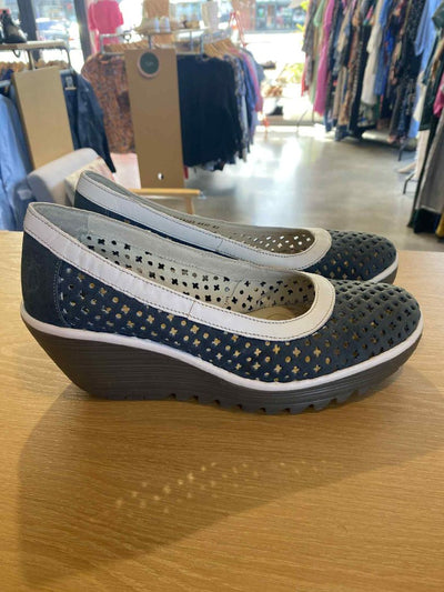 Dark blue & white Fly London Shoes, 42